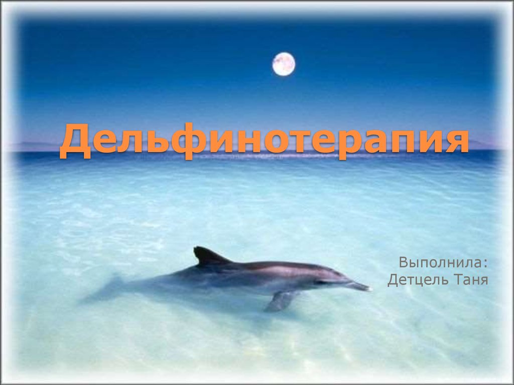 Дельфинотерапия. Лечебные факторы дельфинотерапии - презентация онлайн