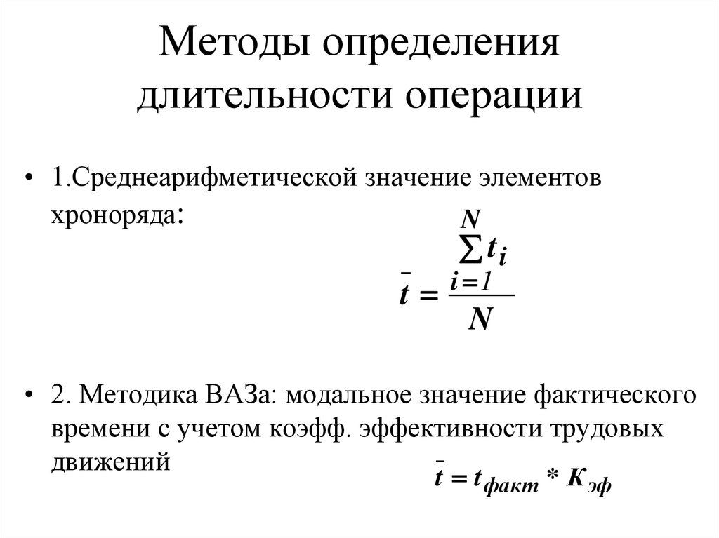 Методы определения длительности проекта