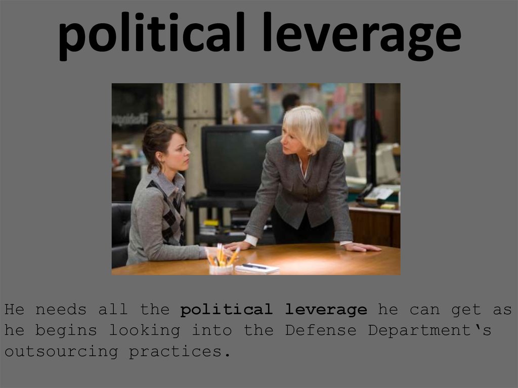 political leverage