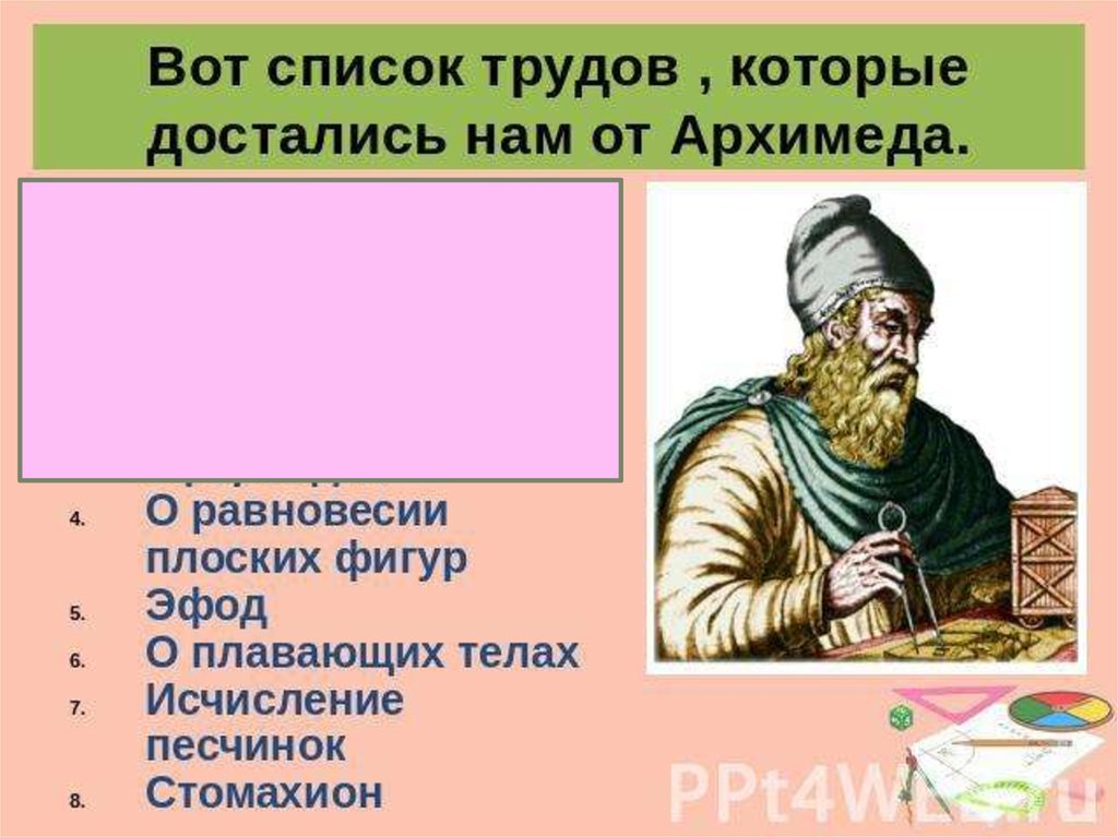 Презентация о архимеде