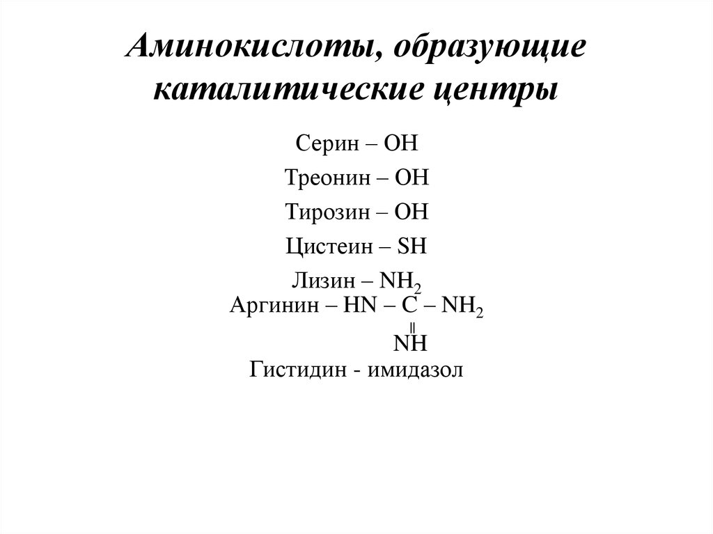 Аминокислоты входящие. Аминокислоты в каталитическом центре. Что образуют аминокислоты. Фермент аминокислоты каталитический. Формулы аминокислот которые формируют каталитический центр фермента.