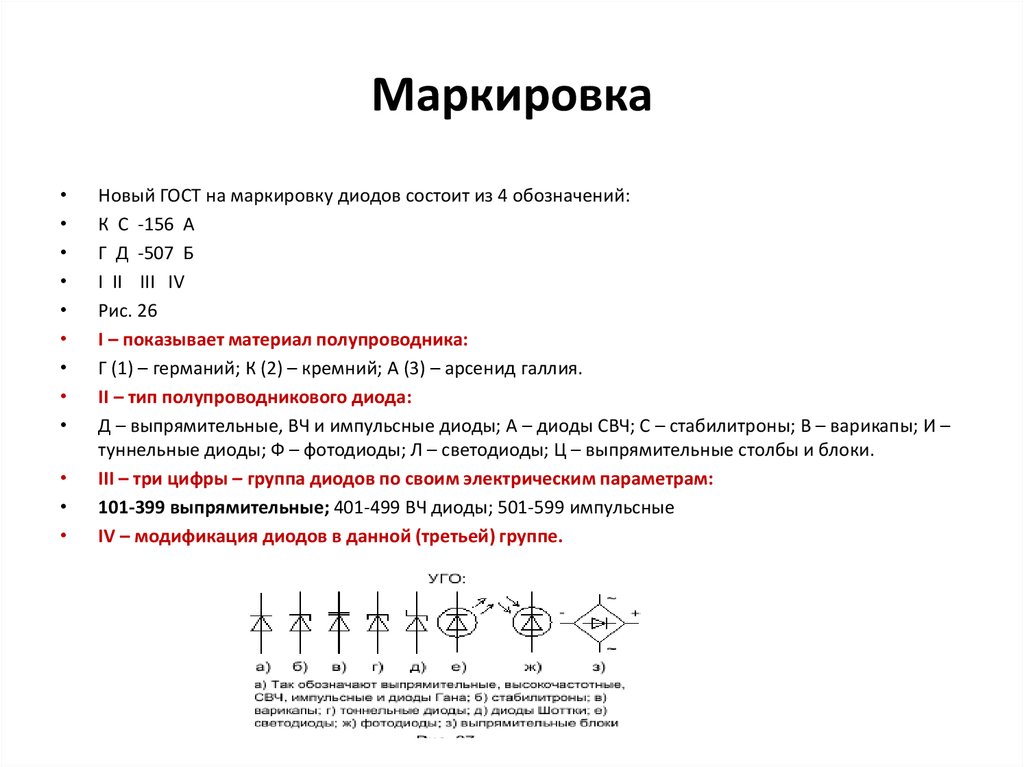 Обозначение нового. ГОСТ на маркировку диодов. Диод Ганна обозначение. Пассивные элементы электронных схем. Маркировка диодов по ГОСТУ.