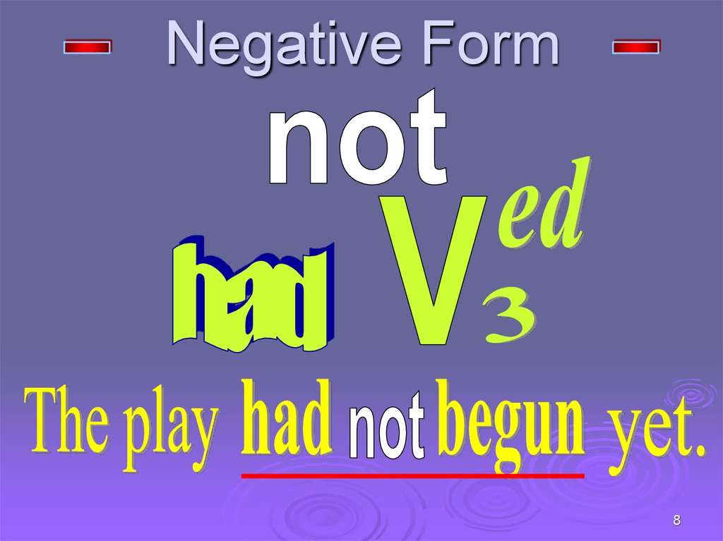 Like negative form. Negative form. Satisfied negative form.