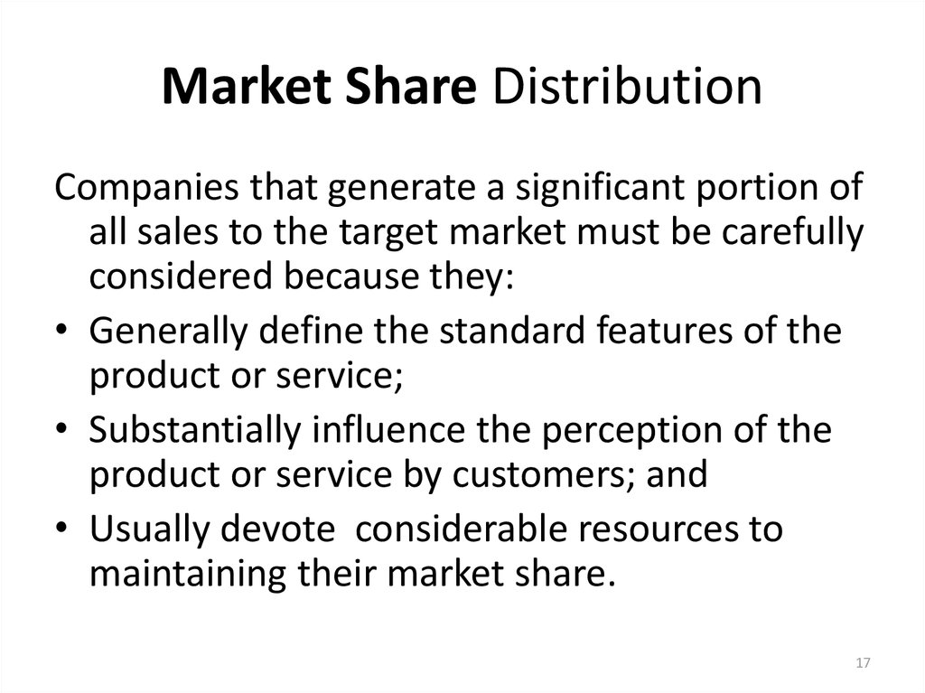 Market Share Distribution