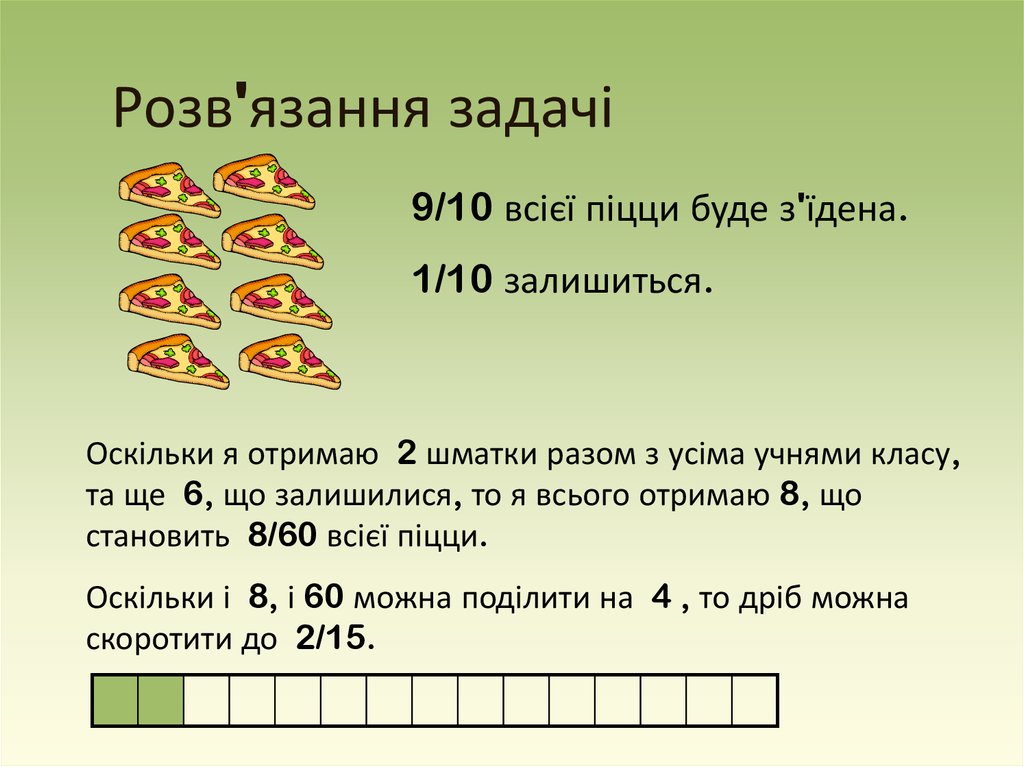 Розв'язання задачі