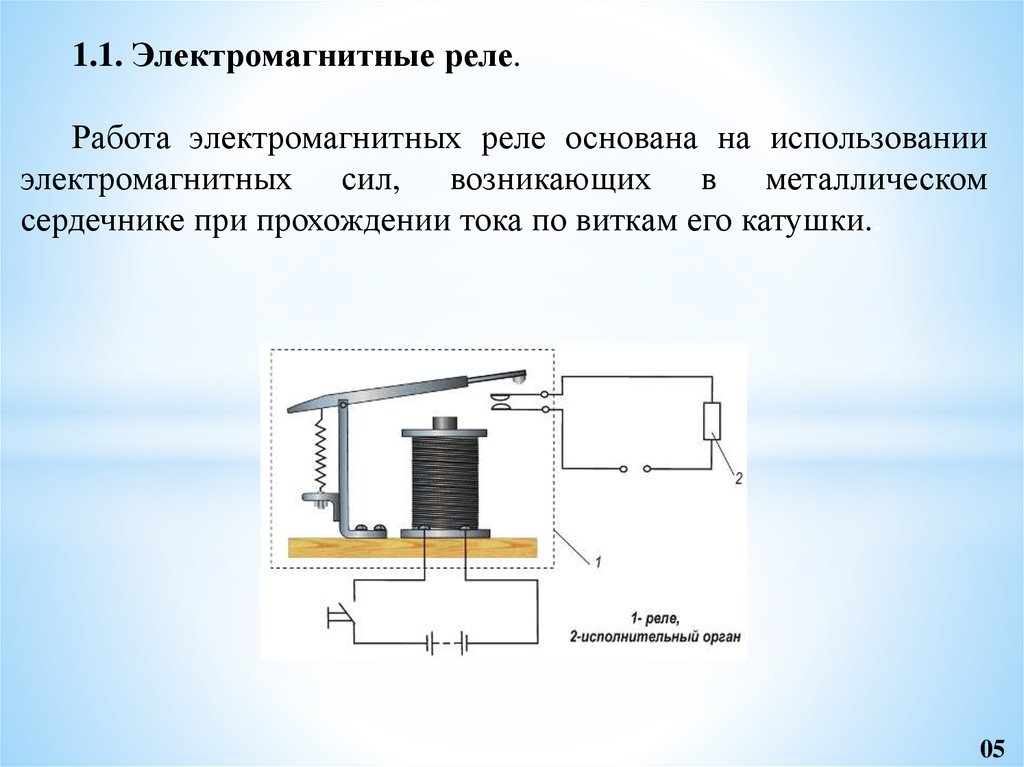 Электромагнитное реле подключение