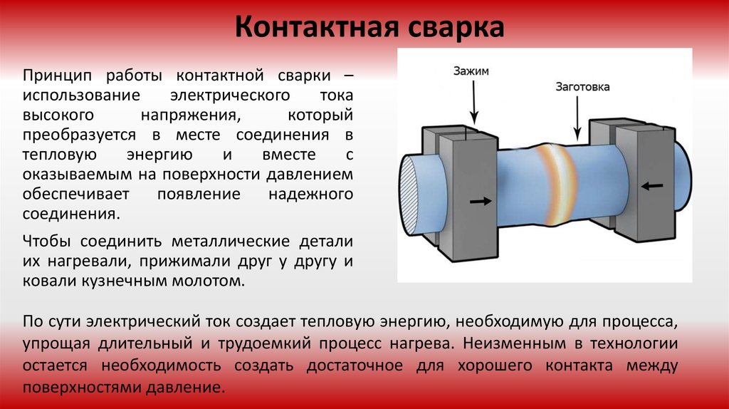 Процесс давления. Принцип контактной сварки. Разновидности стыковой контактной сварки. Стыковые соединения контактная сварка. Сварные соединения при контактной сварке.