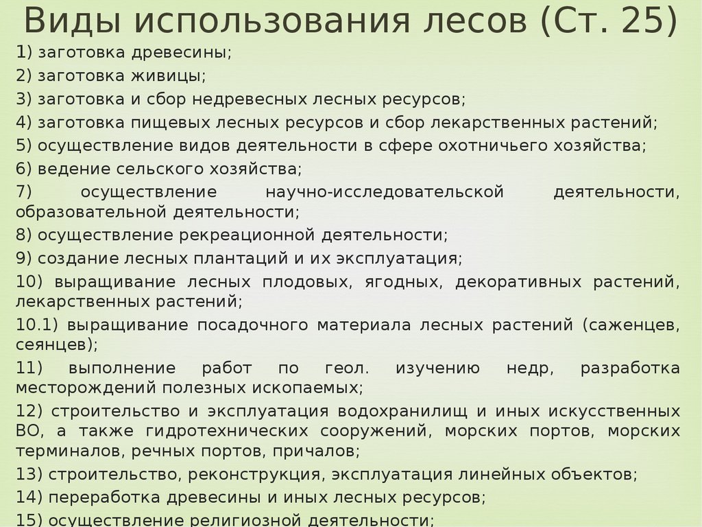 Кодекс участок. Виды использования лесов. Виды лесопользования. Вид ы лесоиспользования. Виды пользования лесом.