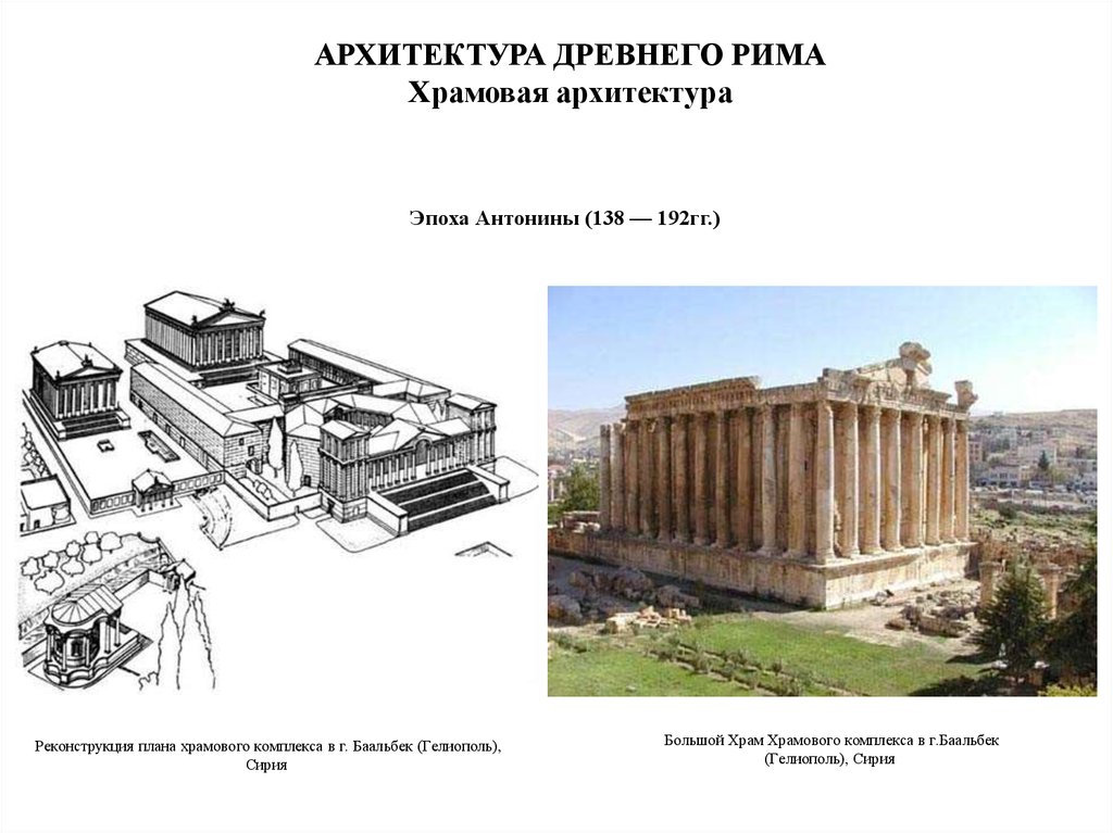 Баальбек план храмов