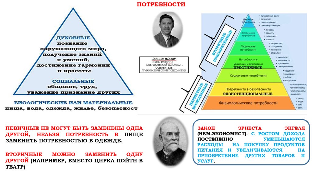 Позволяет потребности. Потребность в одежде. Другие потребности в пище. Первичные потребности могут быть заменены одни другими. Связь потребностей ,товаров и услуг.