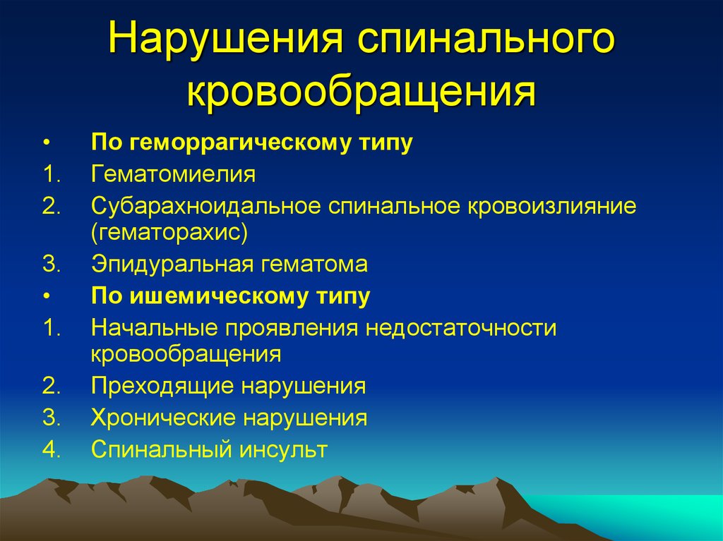 Спинальный кровообращение