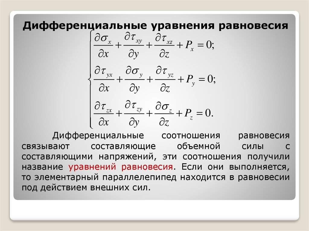 Напишите названия уравнения