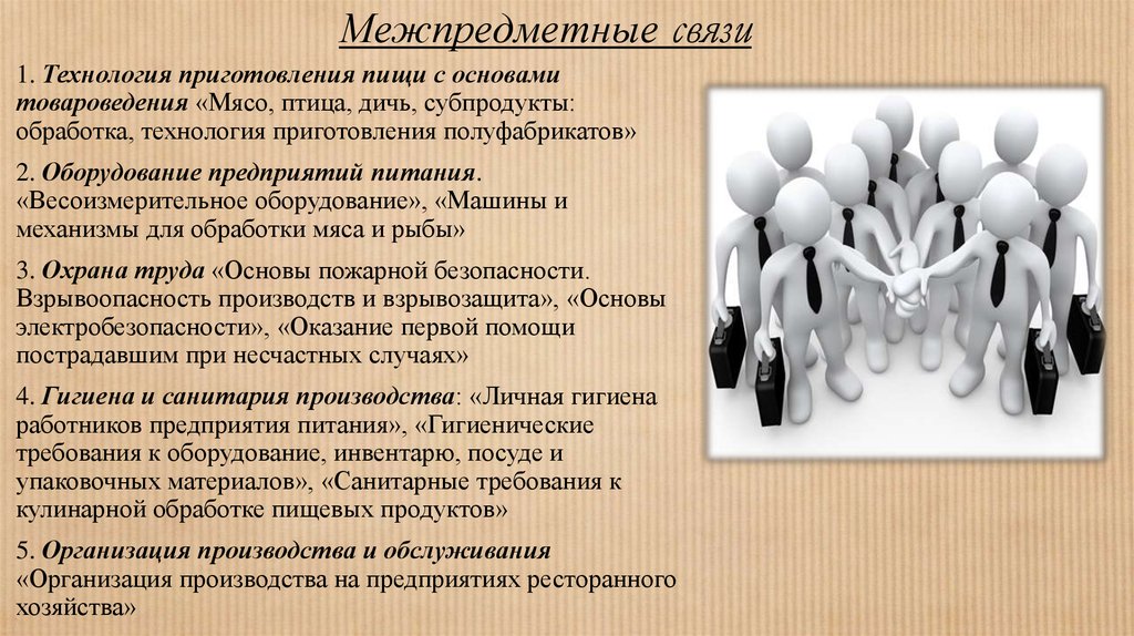 Межпредметные связи. Межпредметные связи технологии. Межпредметные связи товароведения. Межпредметные связи товароведения с другими дисциплинами.