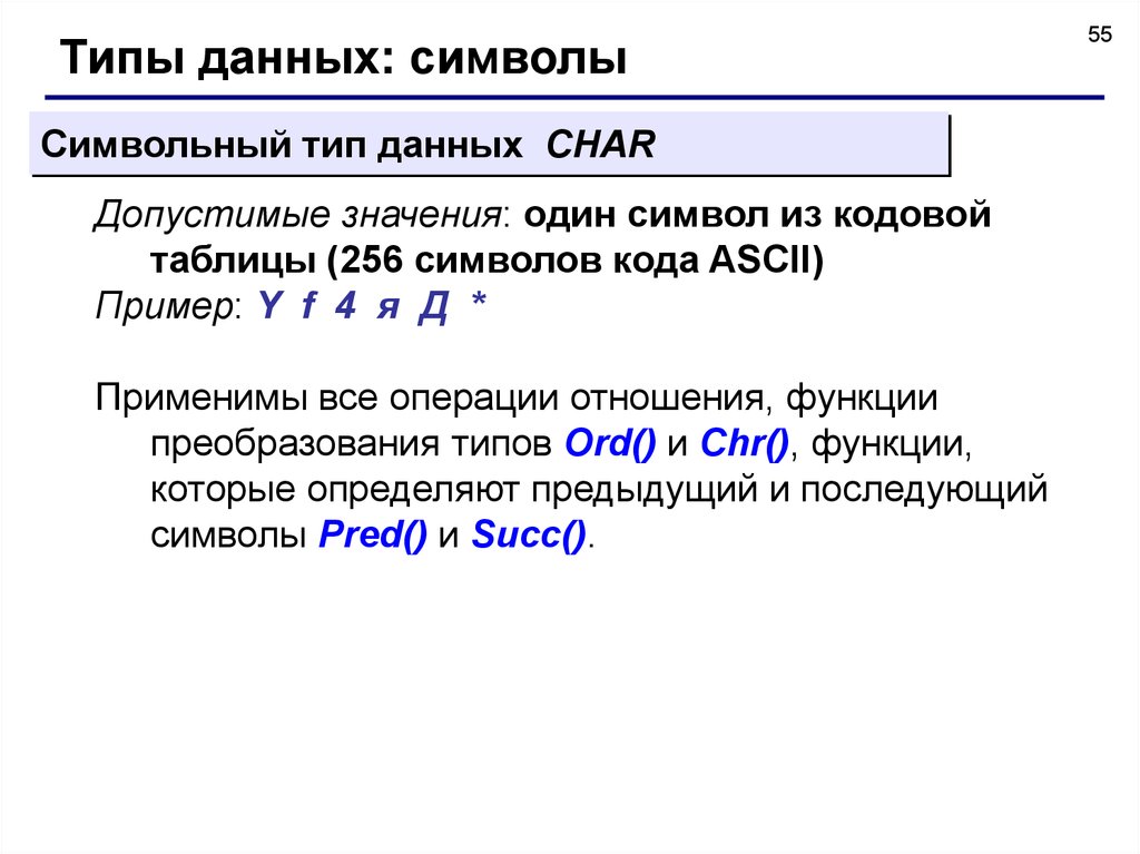 Определить прежний. Основные элементы Паскаля. Основные элементы языка Паскаль. Характеристика языка Паскаль. Типы символов.