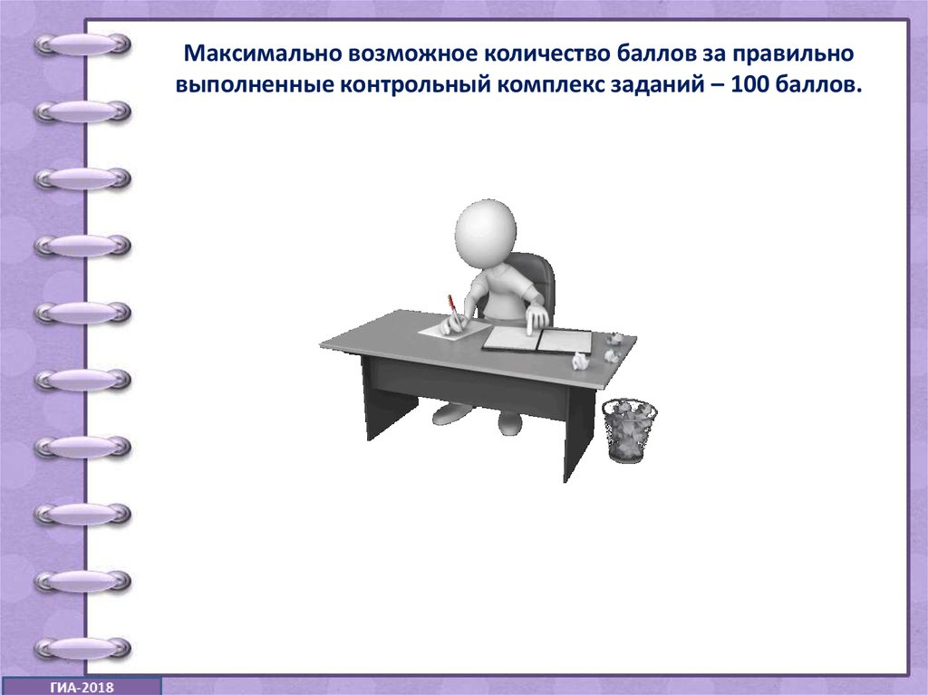 Контрольный комплекс. Возможное количество. Максимально возможное. О - максимальное количество баллов за контрольное задан.