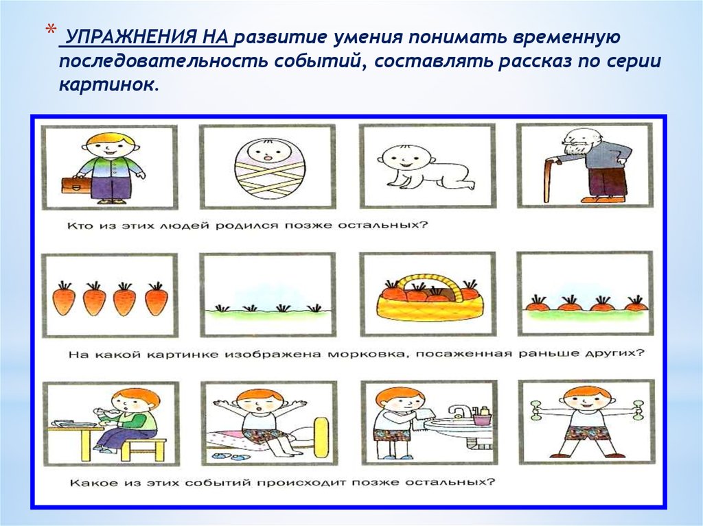 Последовательность временных событий. Упражнение последовательность событий. Упражнения закономерности последовательность событий в 6 лет. Временная последовательность картинки. Установление временных последовательностей 6 лет.