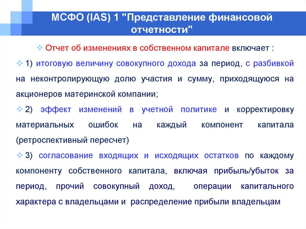 Представление о финансовом положении организации. Представление финансовой отчетности презентация. Ретроспективная финансовая отчетность это. МСФО 1 представление финансовой отчетности презентация. Современное представление о финансах.