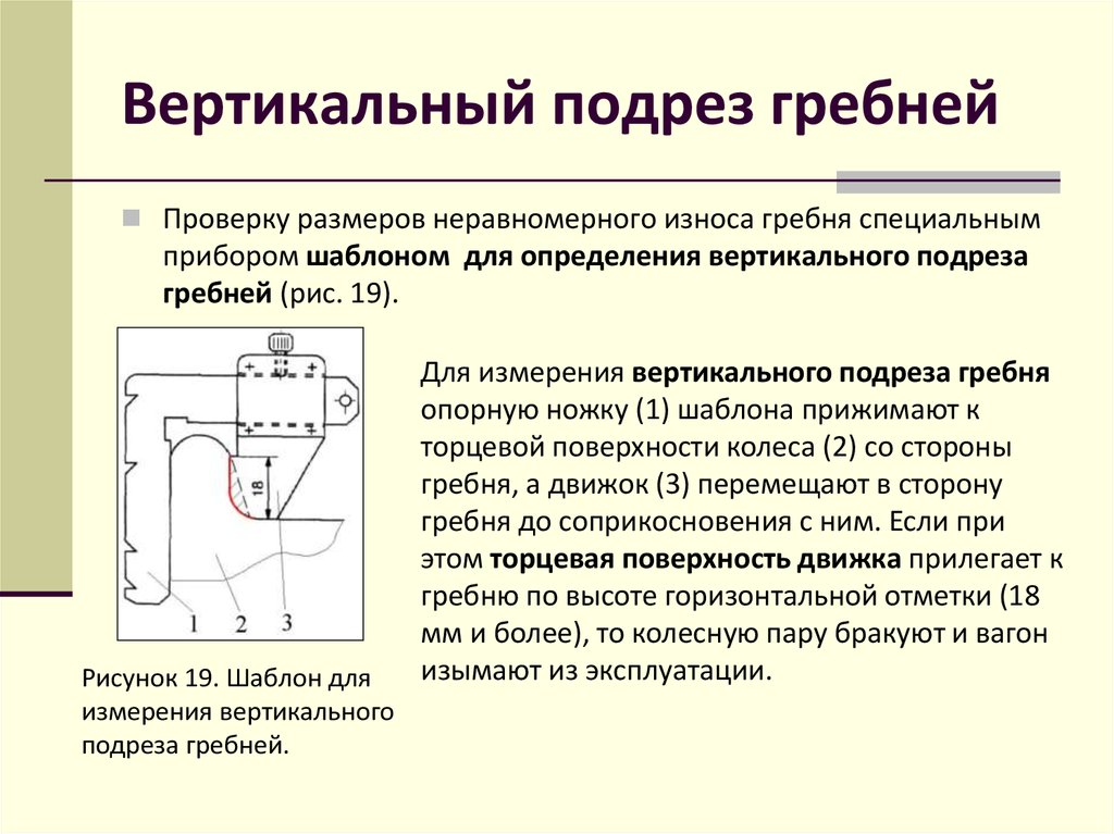 Вертикальное описание. Вертикальный подрез гребня колесной пары Локомотива. Вертикальный подрез гребня на колесной паре Локомотива. Что такое вертикальный подрез гребня колеса. Замер вертикального подреза гребня колесной пары.