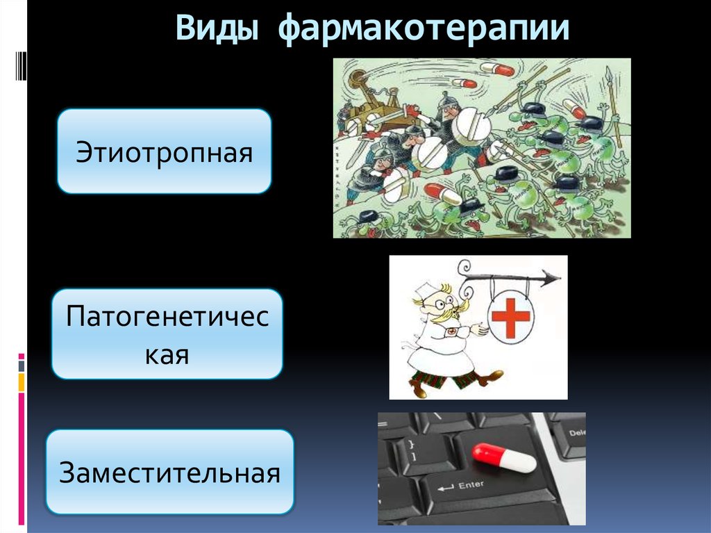 Заместительная фармакотерапия. Виды фармакотерапии. Этиотропная фармакотерапия это.