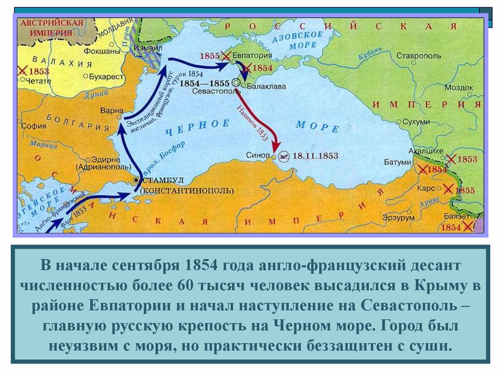 Реферат: Кавказский фронт Крымской войны 1853-1856 гг.