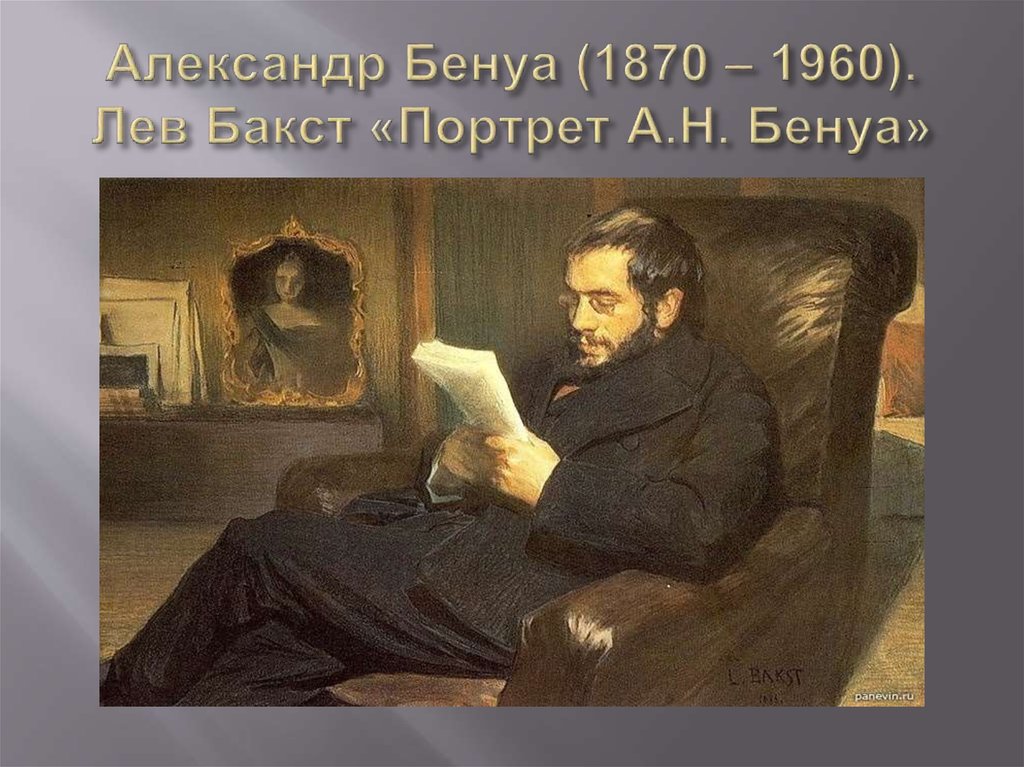 Александр Бенуа (1870 – 1960). Лев Бакст «Портрет А.Н. Бенуа»