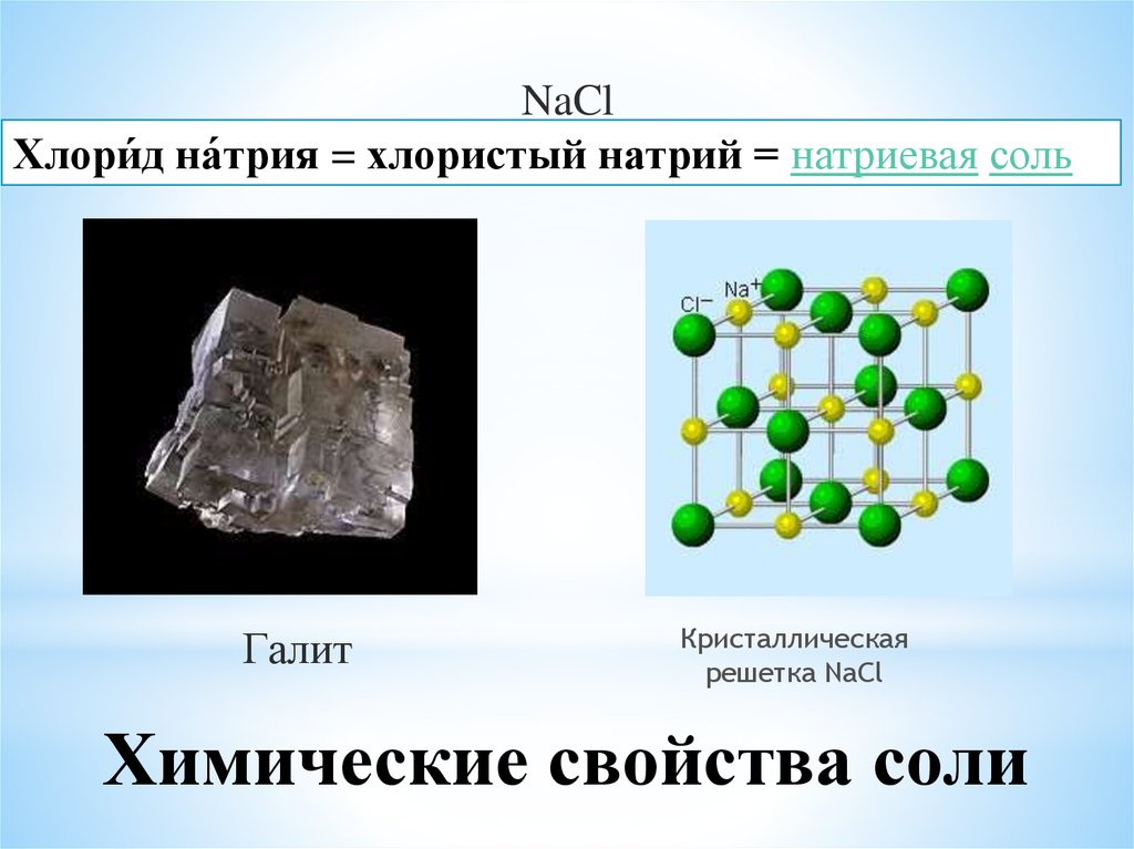 Nacl название класс. Кристалл структура хлорида натрия. Кристалл NACL решетка. Кристаллическая решетка натрий хлор. Кристалл натрий хлор решетка.