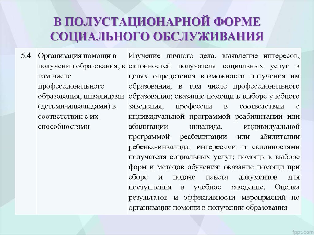 Полустационарное обслуживание пожилых граждан и инвалидов. Виды полустационарного обслуживания. Полустационарная форма социального обслуживания это. Полустационарная форма социального обслуживания учреждения. Формы соц обслуживания стационарная полустационарная.