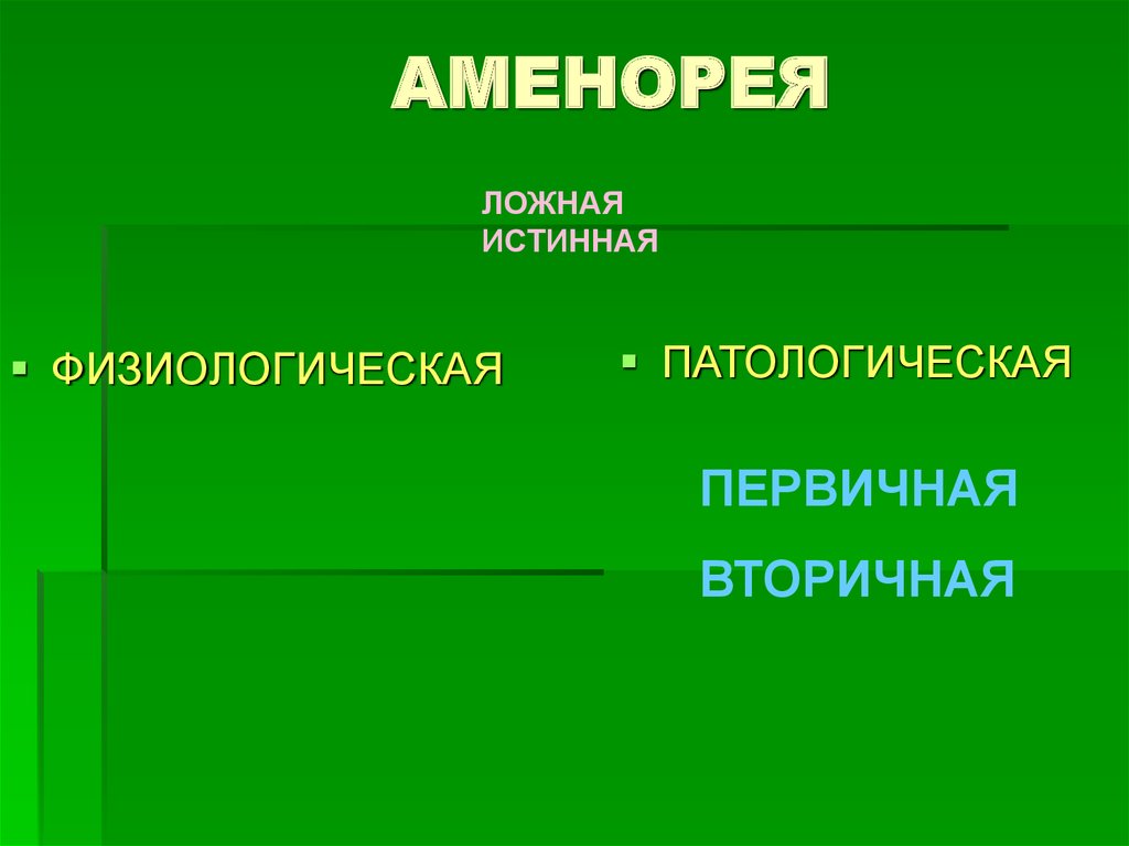 Гипоменструальный синдром презентация