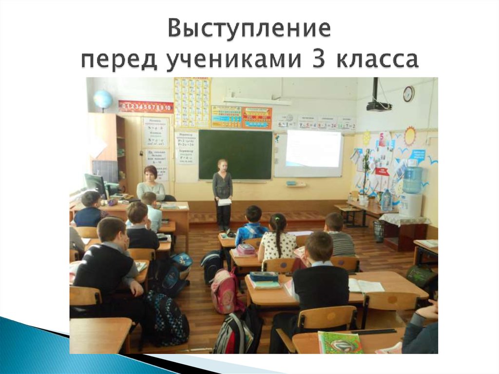 Выступление перед учениками 3 класса