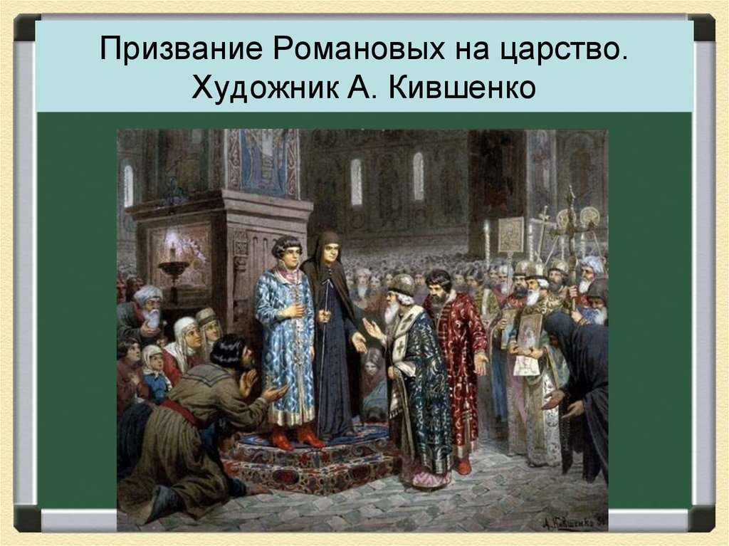 Почему на картине художника а д кившенко рядом с царем изображен патриарх никон