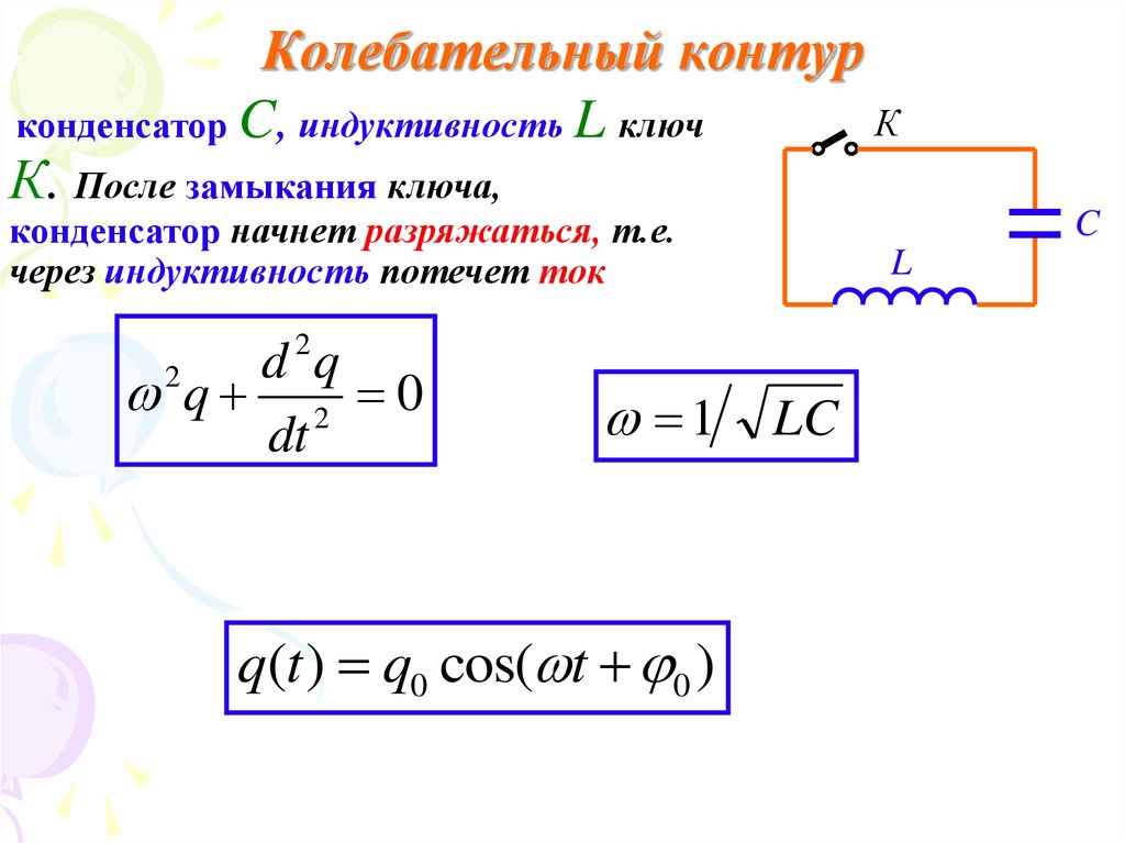 Индуктивность катушки электромагнитной волны. Емкость катушки индуктивности формула. Индуктивность катушки колебательного контура физика. Индуктивность катушки формула через емкость конденсатора. Колебательный контур формулы и теория.