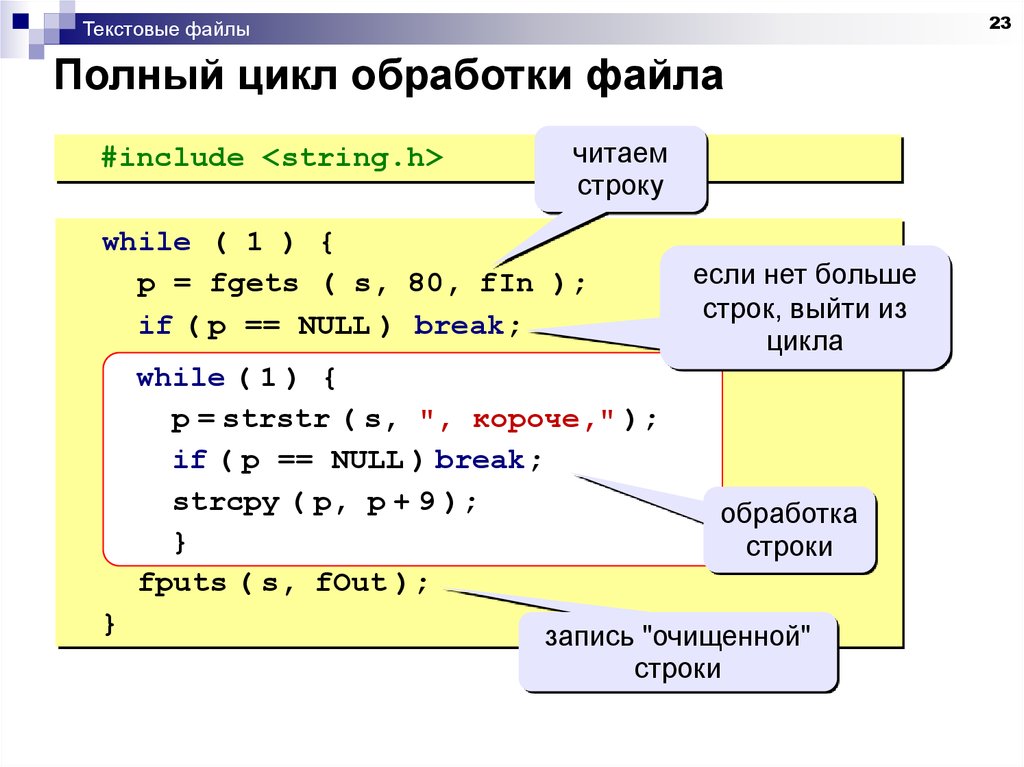 Работа с файлами презентация