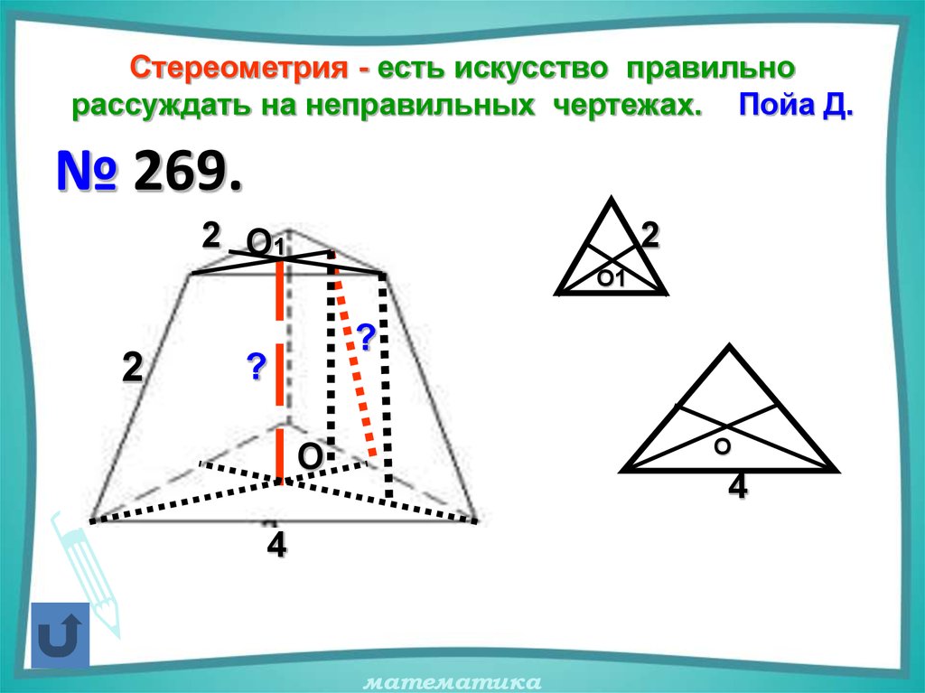 Аксиомы стереометрии с рисунками