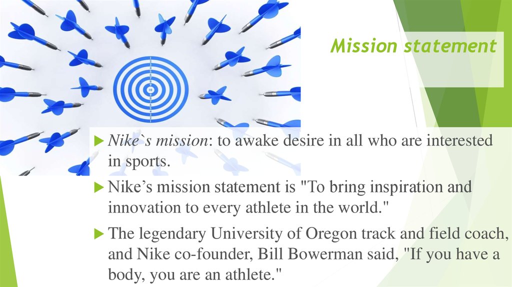 nike vision mission