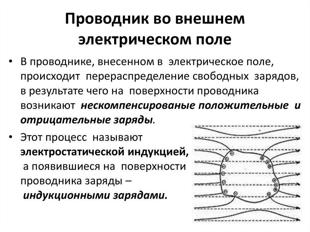 Электрический заряд проводники в электрическом поле