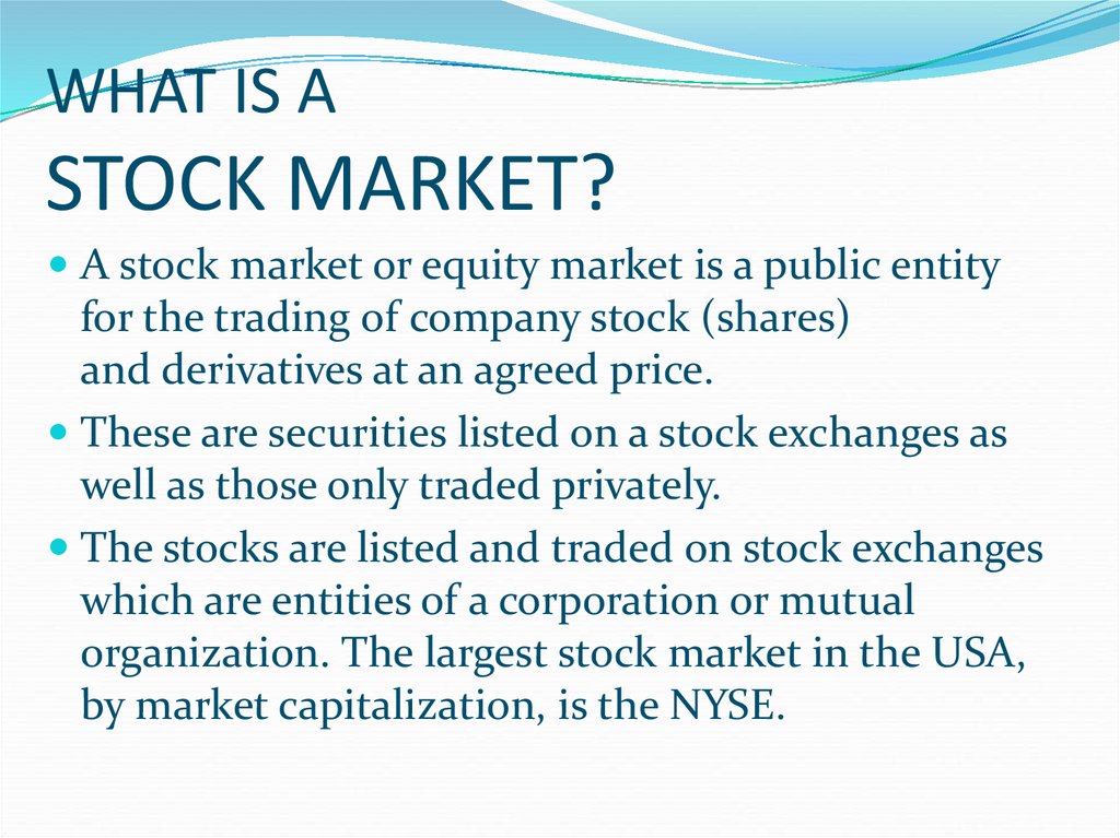 Stock Market And Trading 