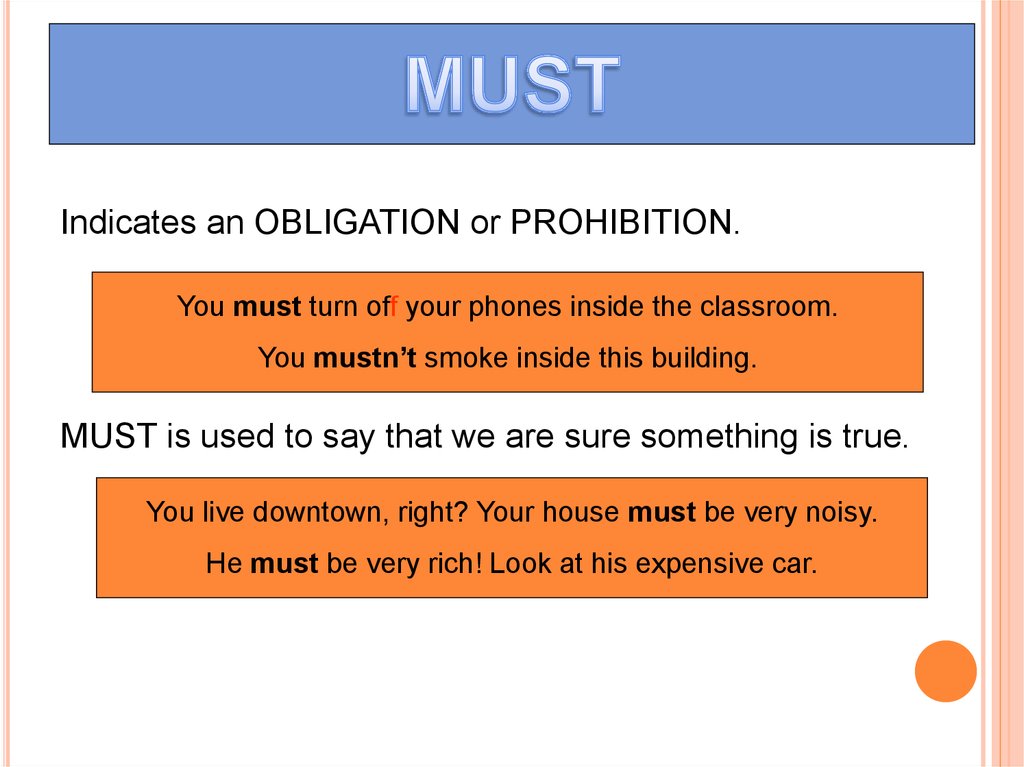 Mustn t meaning. Prohibition modal verbs. Must mustn't правило. Must and must obligation. Modal verbs of obligation.