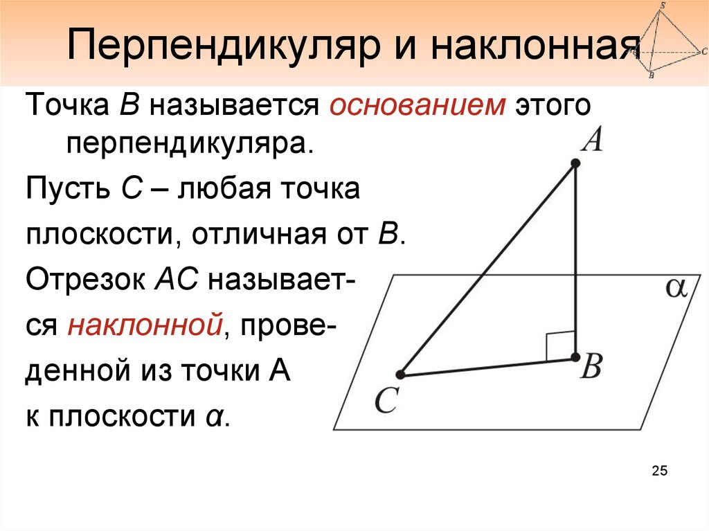 Большая наклонная имеет большую проекцию. 7. Перпендикуляр и Наклонная.. Чертеж:перпендикуляр, Наклонная , проекция,. Перпендикуляр к плоскости и Наклонная к плоскости. Наклонная это в геометрии 10 класс.