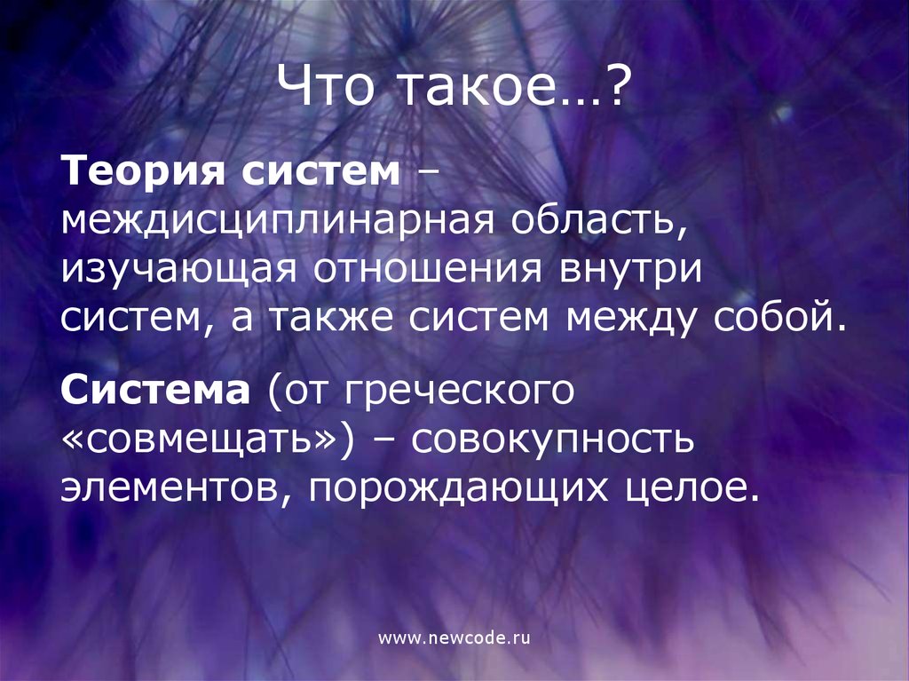 Что такое теория в проекте