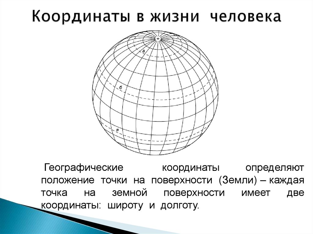 Координаты р. Координата. Система координат в жизни человека. КОО. Географические координаты точек на земной поверхности.