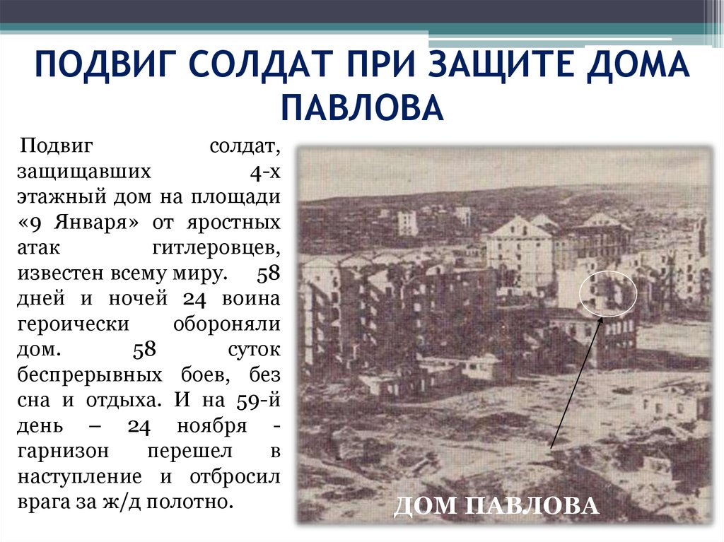 Дом павлова дни обороны. Дом Павлова Сталинградская битва оборона. Сталинград дом Павлова история. Битва за Сталинград дом Павлова. Дом Павлова Сталинградская битва слайд.