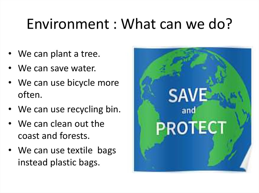 How to save our planet презентация