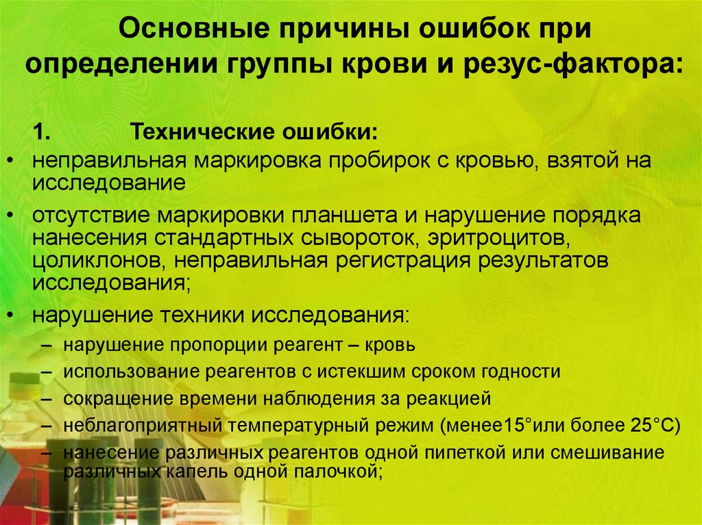 Удаться причина. Профилактика ошибок при определении группы крови. Ошибки при определении группы крови. Ошибки при определении группы крови и резус фактора. Ошибки при определении группы крови и их профилактика.