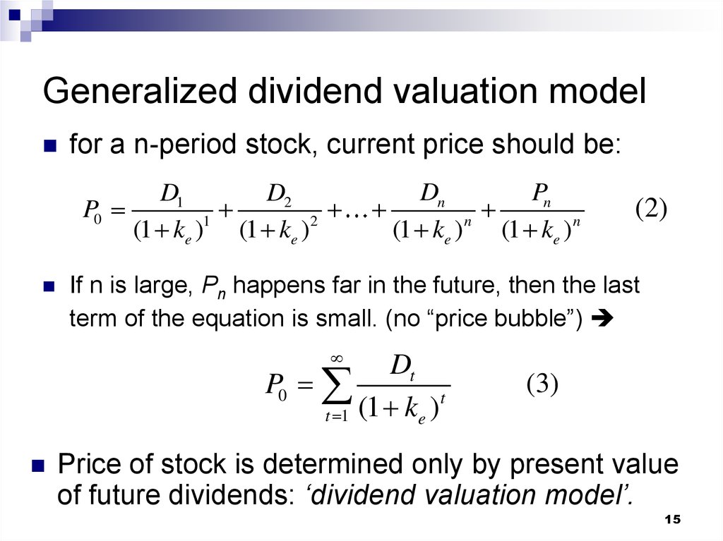 Stock Market Basics And Stock Pricing Online Presentation