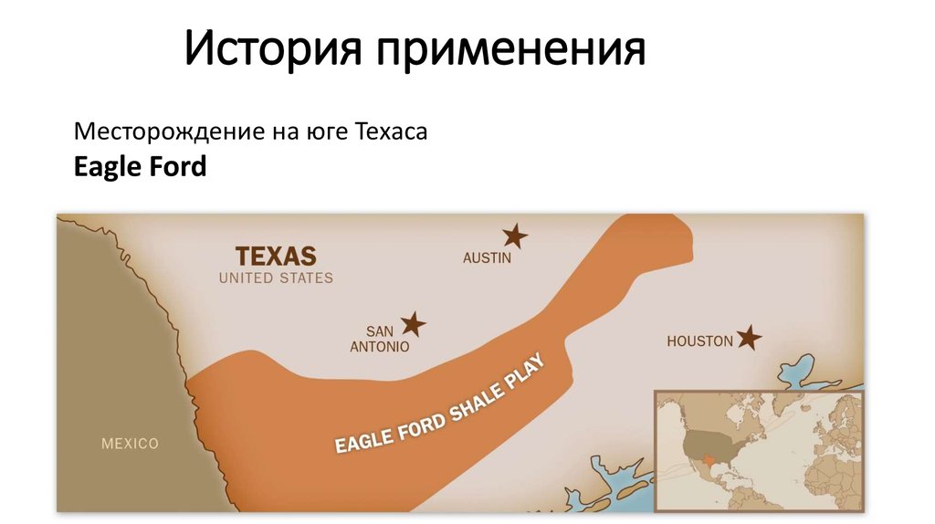 История применения