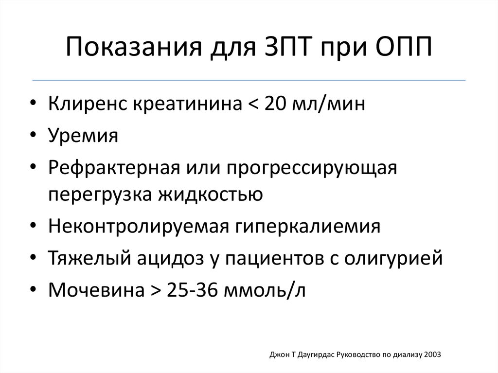 Заместительная почечная терапия презентация