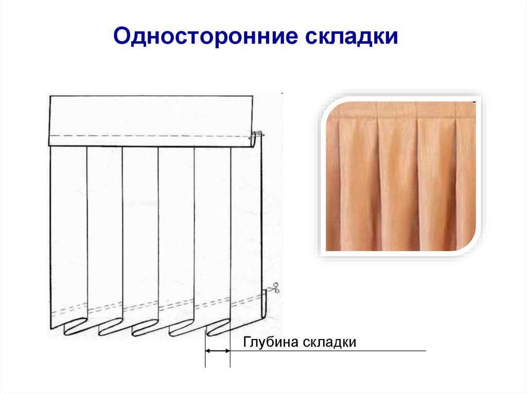 Бантовые складки схема