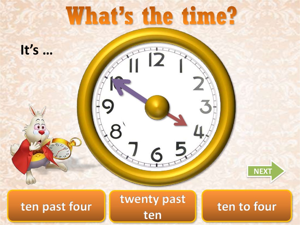 Whats the time. Analog and digital clocks - online presentation