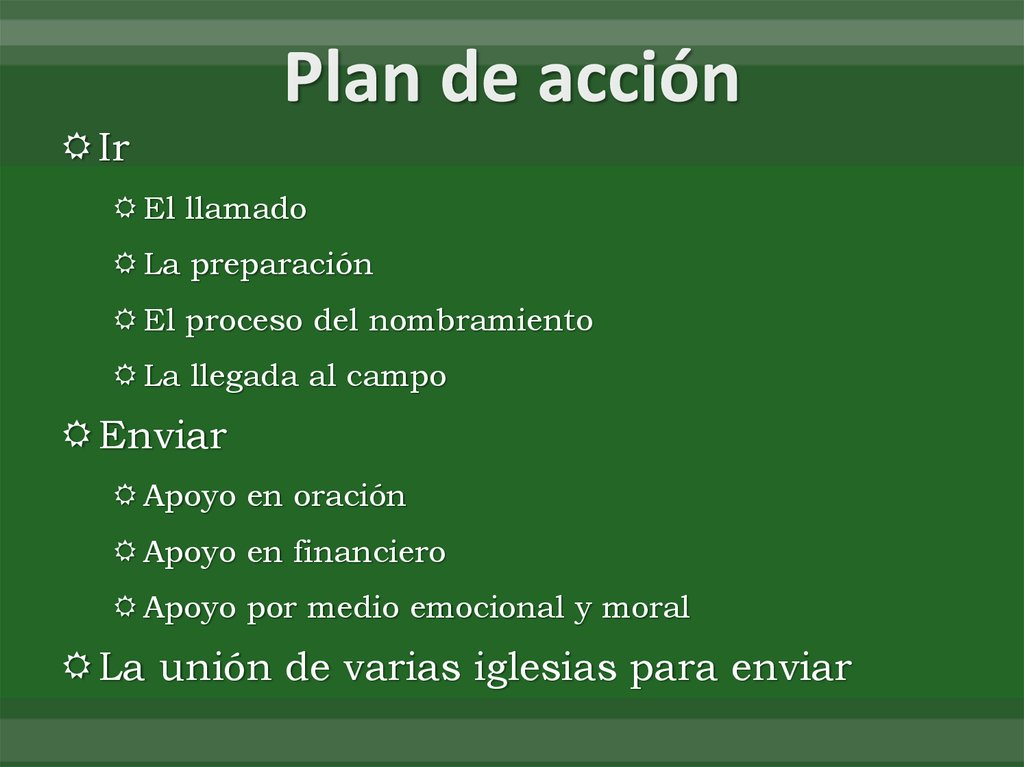 Plan de acción