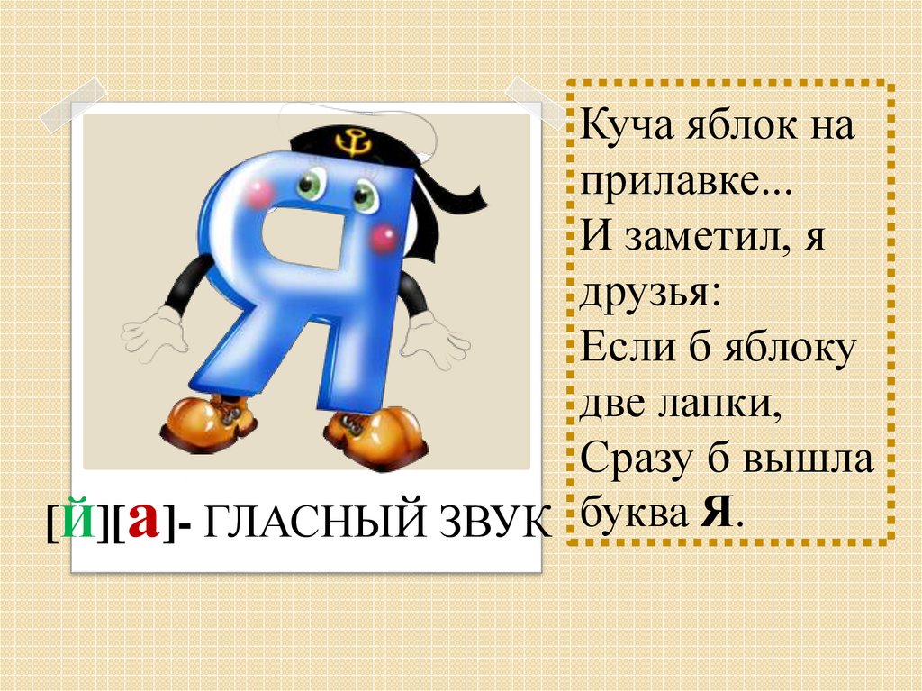 В каком имени 30 букв я. Куча яблок на прилавке и заметил я друзья. Костюм буквы я. Я последняя буква. Представление буквы я.